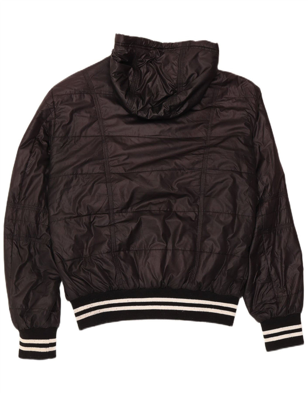 Kappa Herren-Kapuzenjacke, gepolstert, UK 42, XL, Schwarz, Polyester