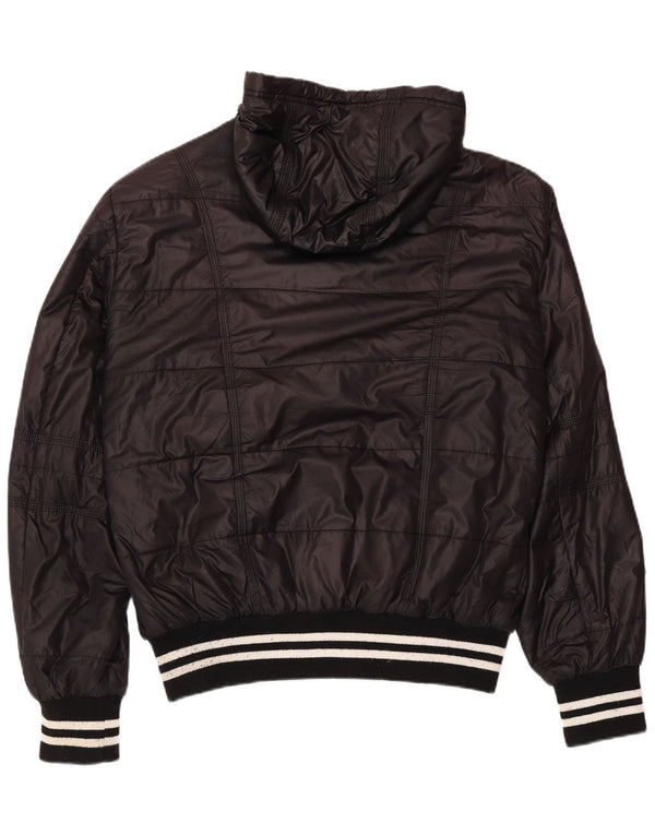 Kappa Herren-Kapuzenjacke, gepolstert, UK 42, XL, Schwarz, Polyester