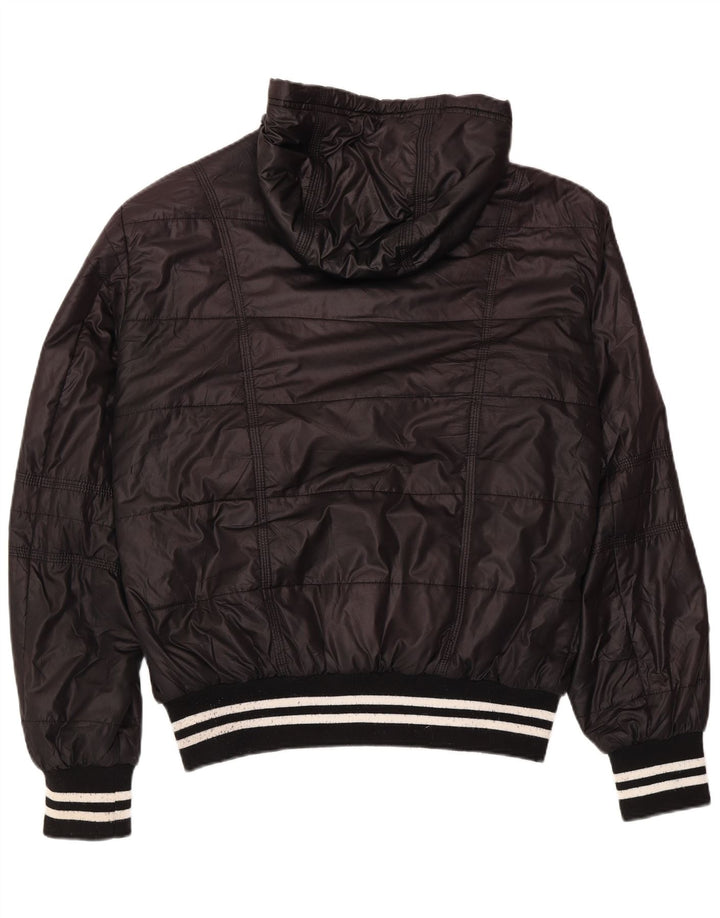 Kappa Herren-Kapuzenjacke, gepolstert, UK 42, XL, Schwarz, Polyester