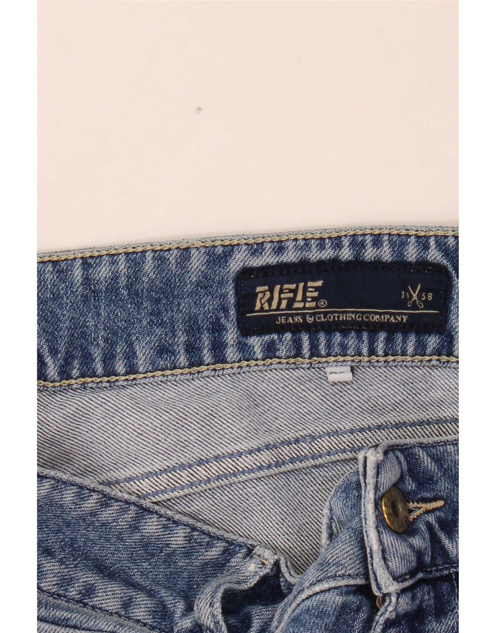 Rifle Damen Bootcut Jeans W28 L34 Blaue Baumwolle