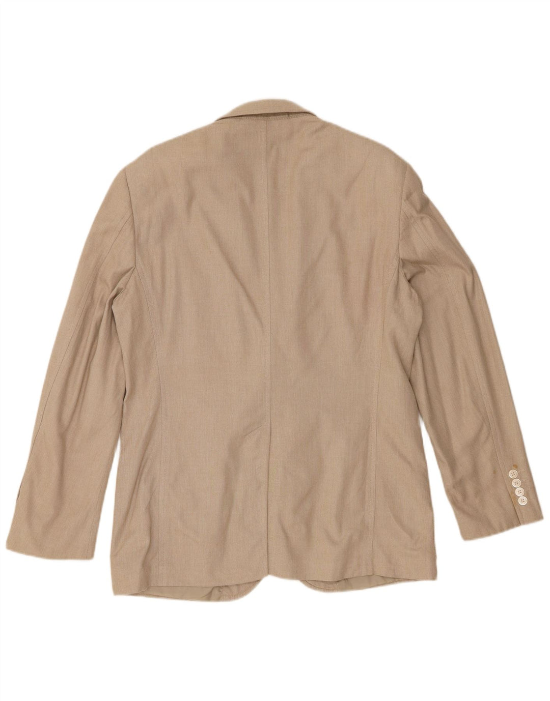 Marks & Spencer Herren-Blazer mit 2 Knöpfen, UK 40, mittelbeige Baumwolle