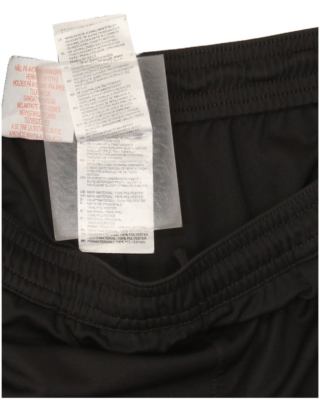 Adidas Sportshorts für Jungen, 15–16 Jahre, schwarzes Polyester
