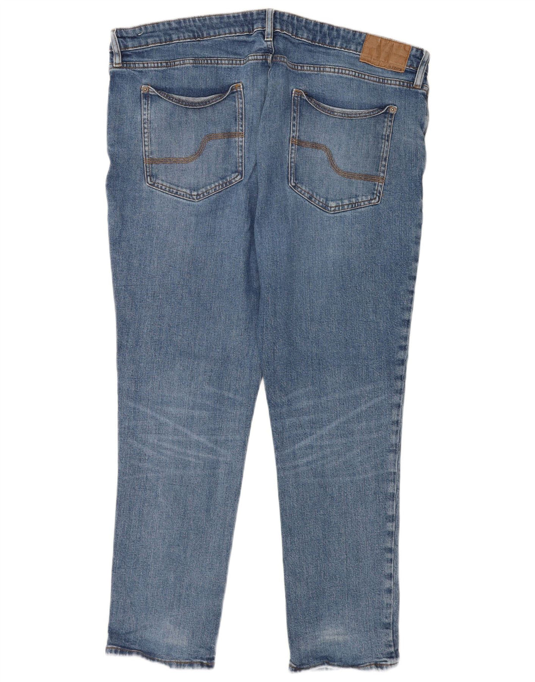 Fat Face Herren Slim Jeans W42 L28 Blaue Baumwolle
