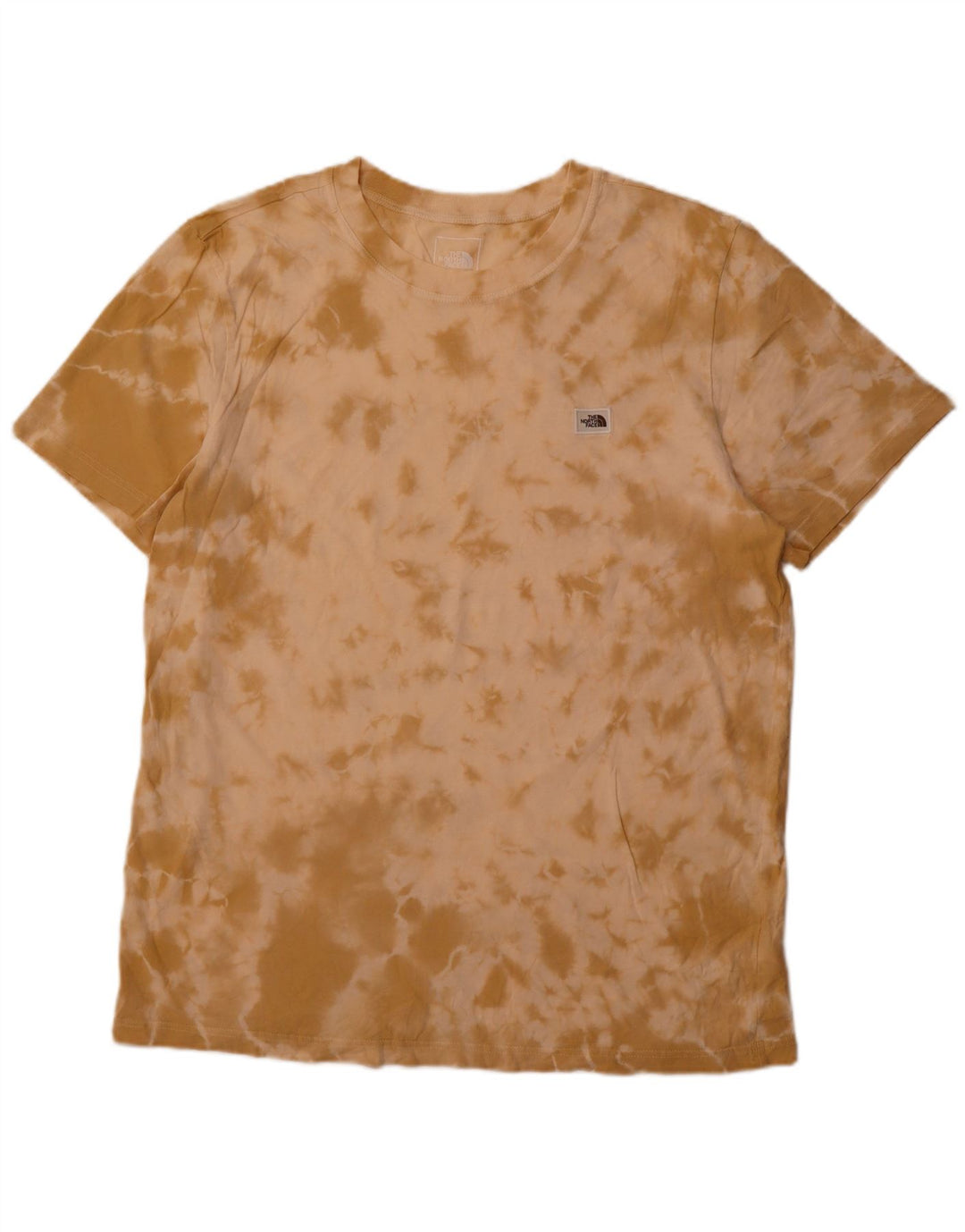 THE NORTH FACE Herren T-Shirt Top XL Braune Batik-Baumwolle