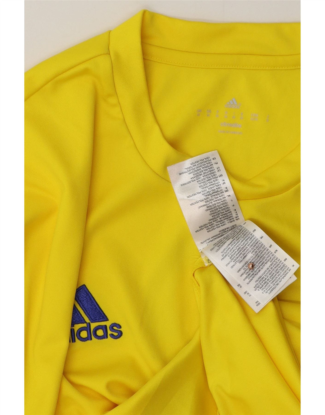 Adidas Herren Climalite Graphic T-Shirt Top Mittelgelbes Polyester