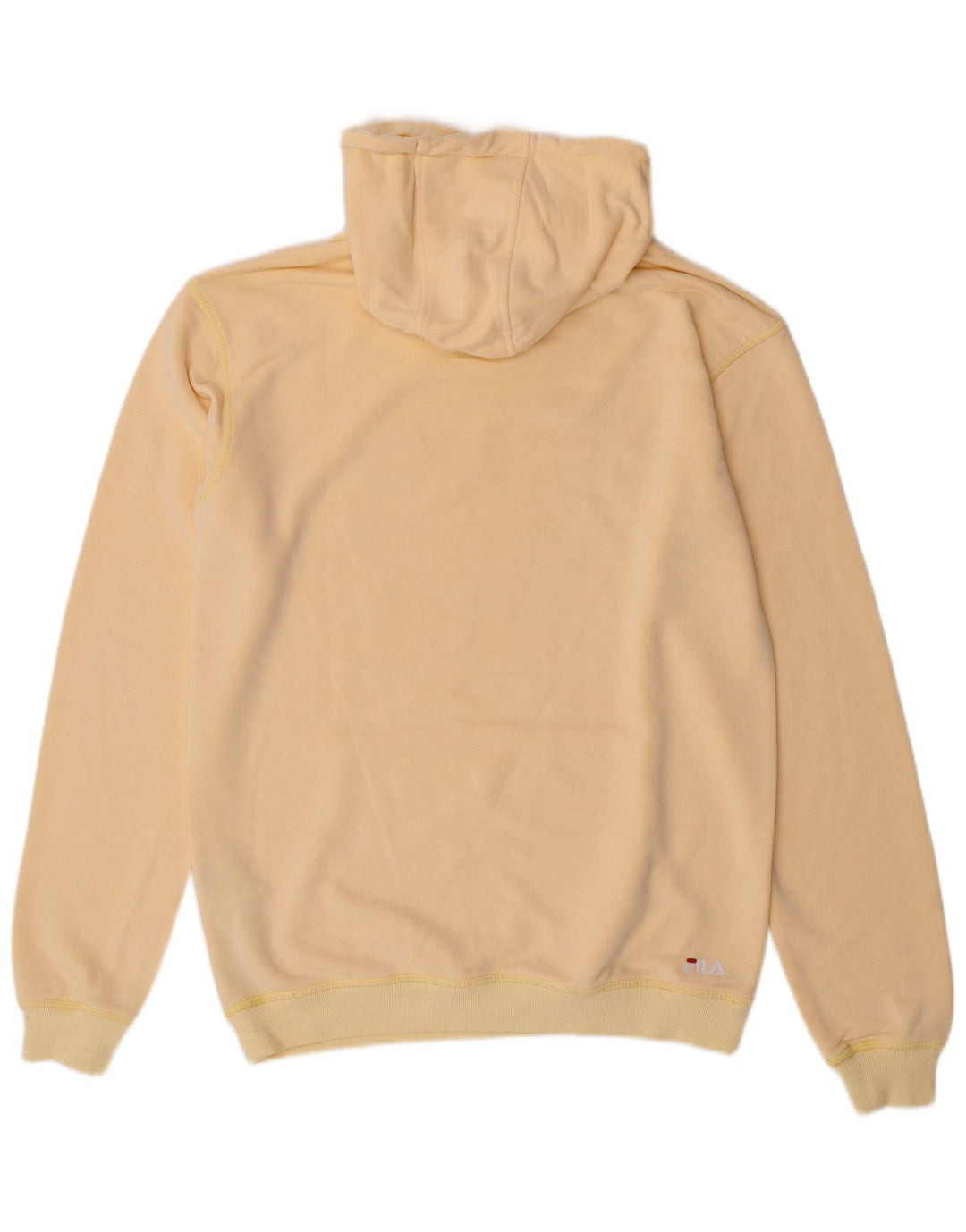 FILA Herren-Kapuzenpullover mit Grafik, klein, Baumwolle, Gelb