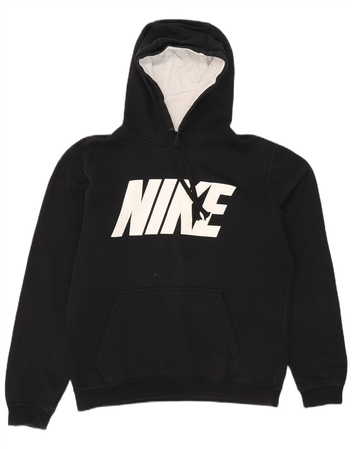 Nike Herren-Kapuzenpullover mit Grafik, mittelschwarz, Baumwolle