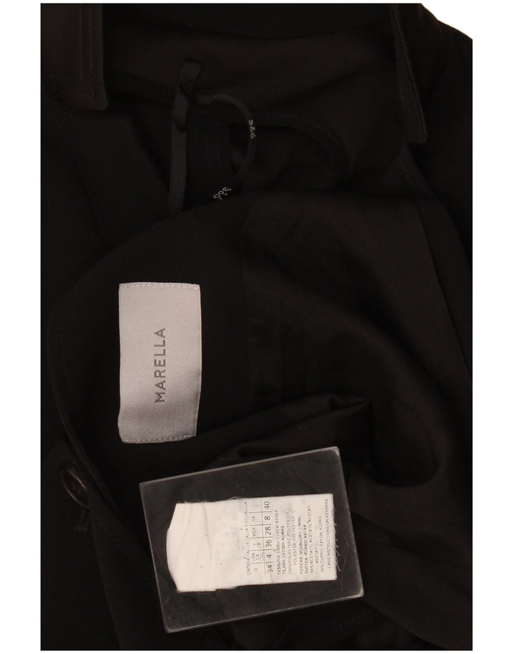 Marella Damen-Blazerjacke mit 1 Knopf, Größe S, Größe S, Schwarz, Polyester