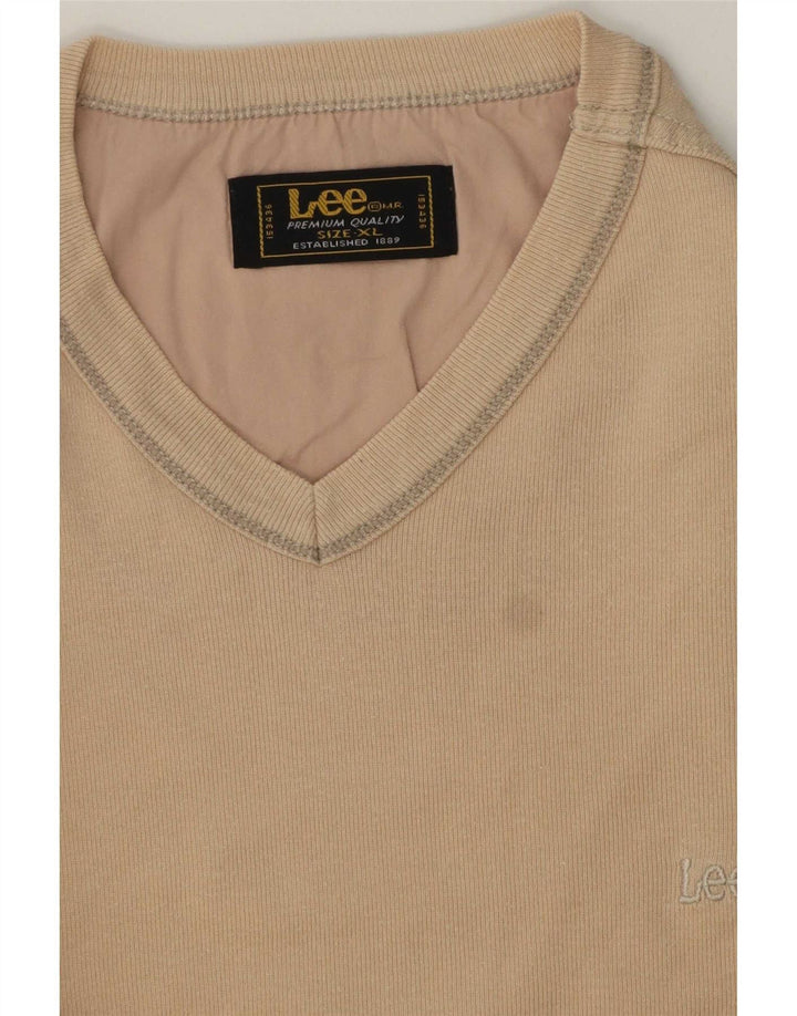 Lee Herren T-Shirt Top XL Beige