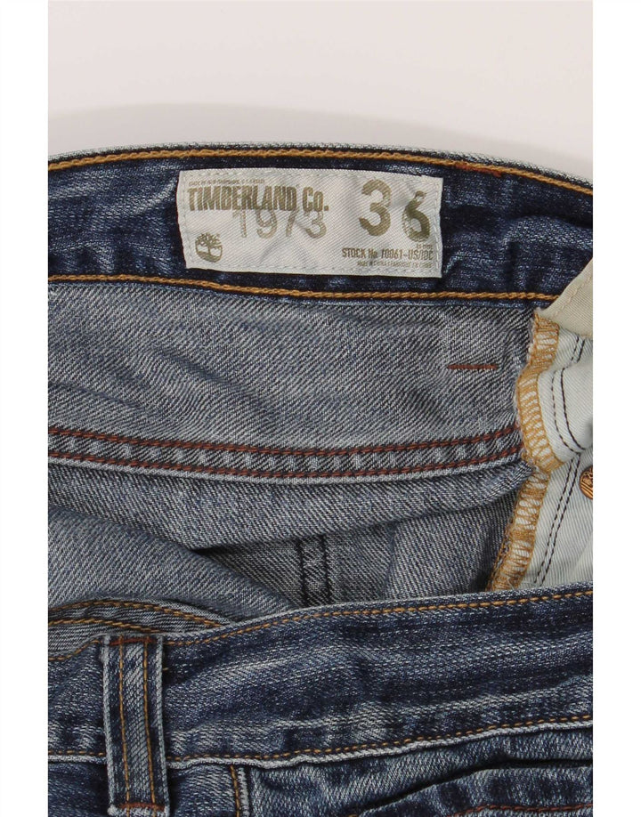 Timberland Herren Straight Jeans W36 L32 Blaue Baumwolle