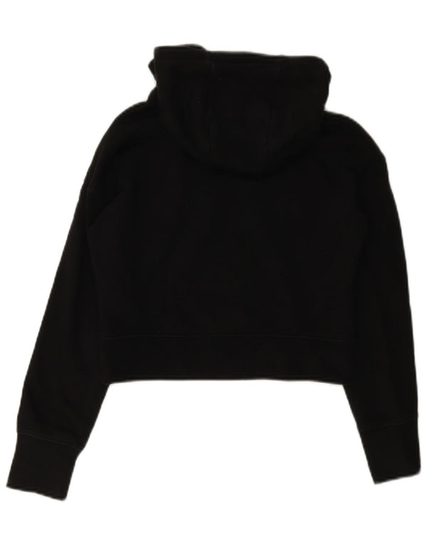 Nike Mädchen Graphic Crop Hoodie Pullover 10–11 Jahre Mittelschwarze Baumwolle