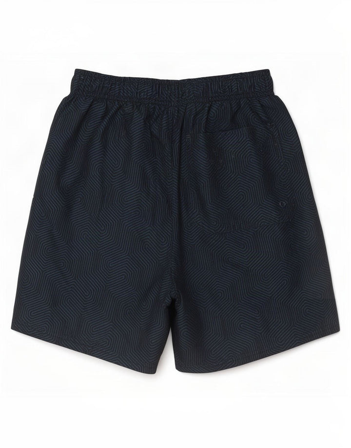Mountain Warehouse Herren-Sportshorts, Größe S, marineblaues, geometrisches Polyester
