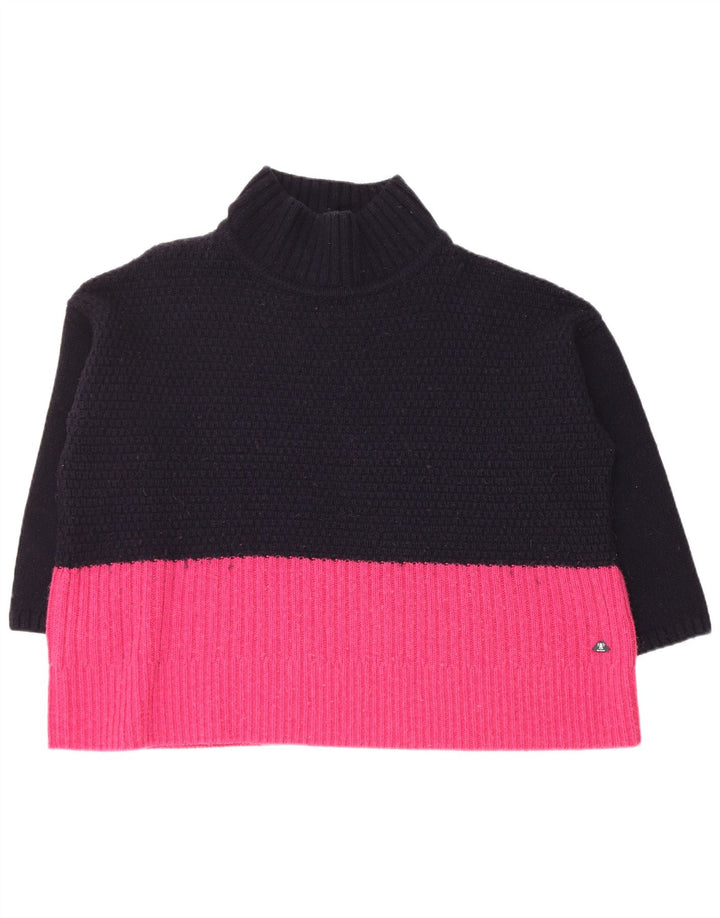 BARBOUR Rollkragenpullover für Damen, UK 18, XL, Marineblau, Farbblock