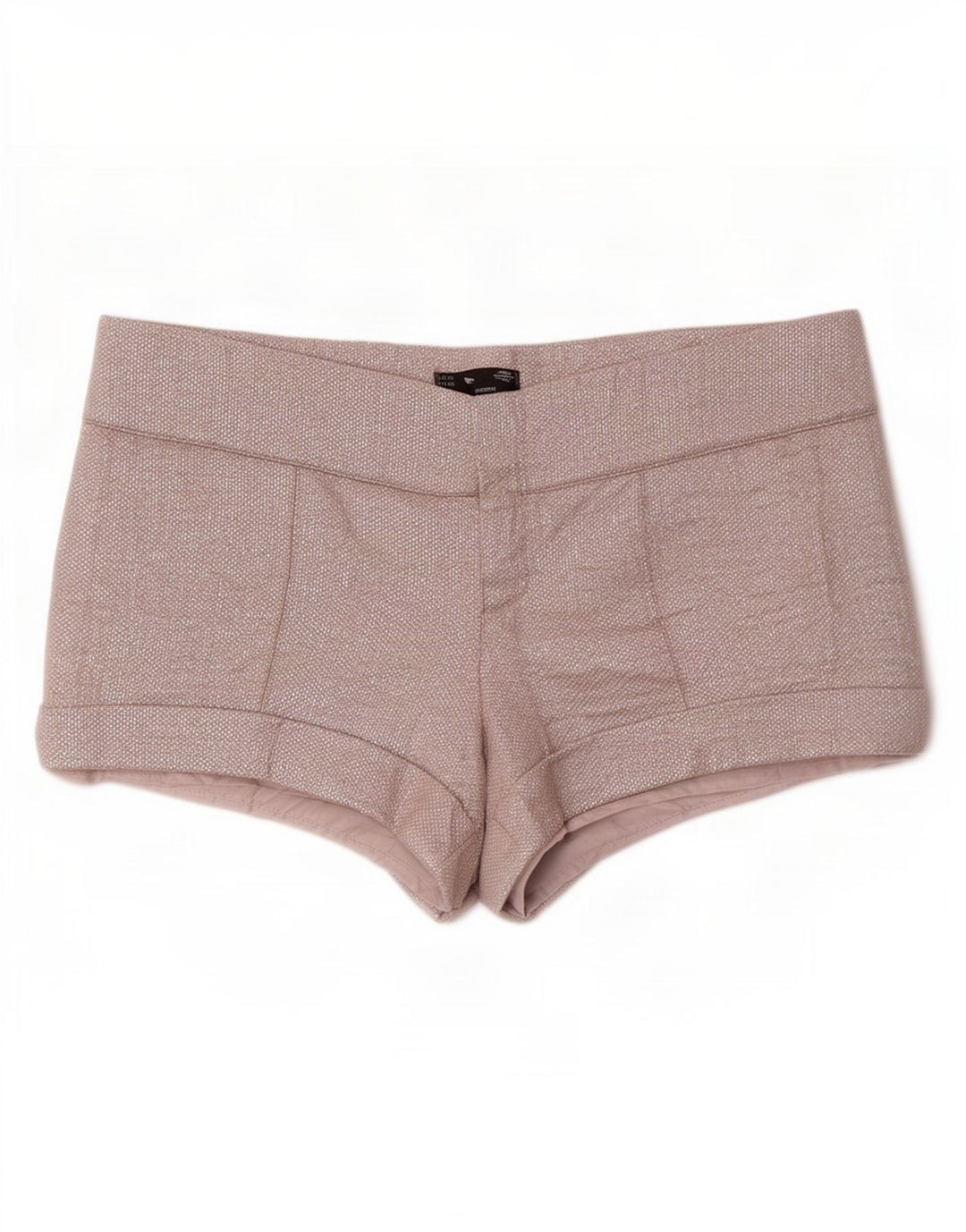 Zara Damen Trafaluc Hot Pants EU 40 Medium W30 Silber Baumwolle