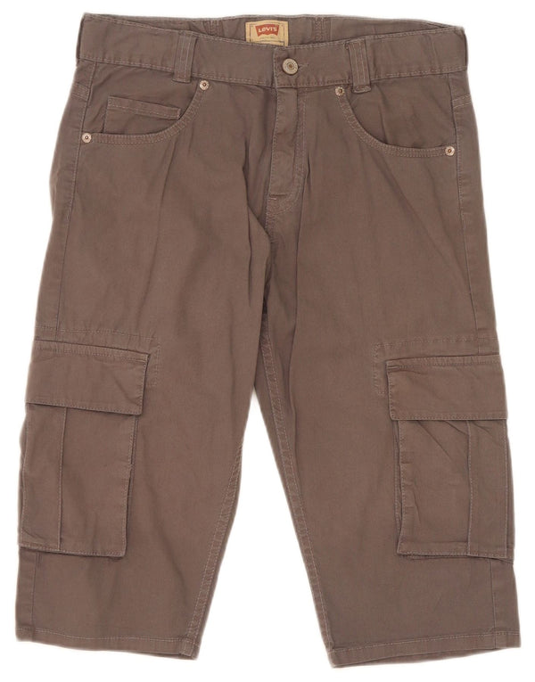 Levi's Cargo-Bermudashorts für Jungen, 15–16 Jahre, W28, graue Baumwolle