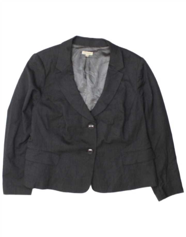 Marks & Spencer Damen Autograph Blazer Jacke UK 18 XL Grau gepunktet