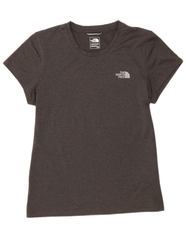 The North Face Damen T-Shirt Top UK 14 Large Grau Polyester