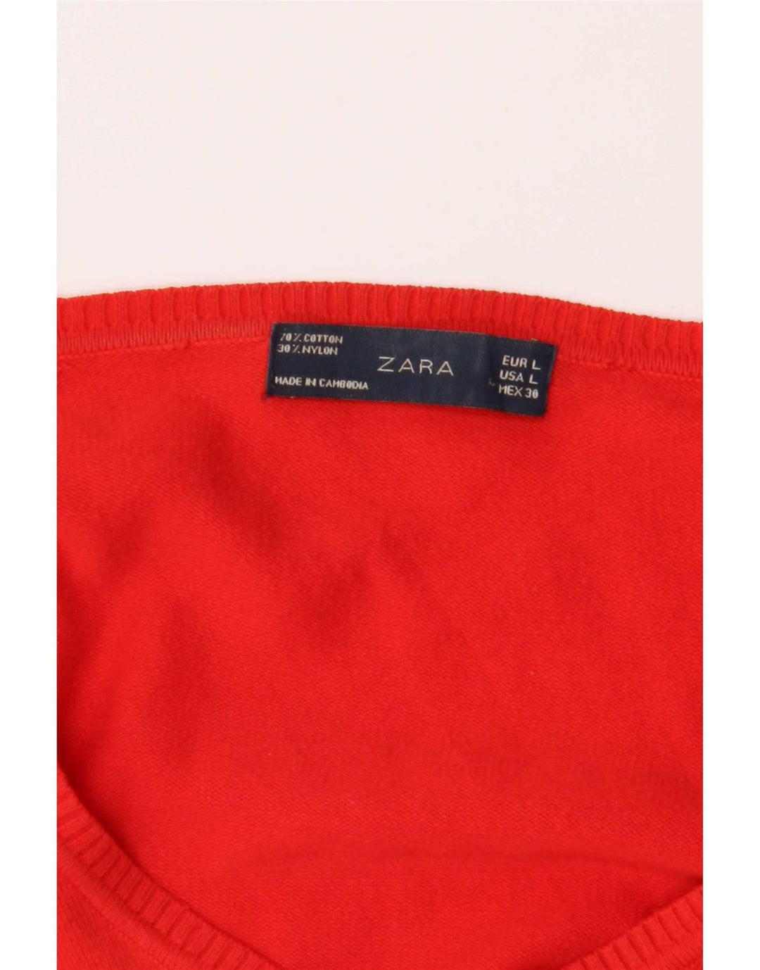 Zara Damen-Cardigan-Pullover UK 14 Large Rot