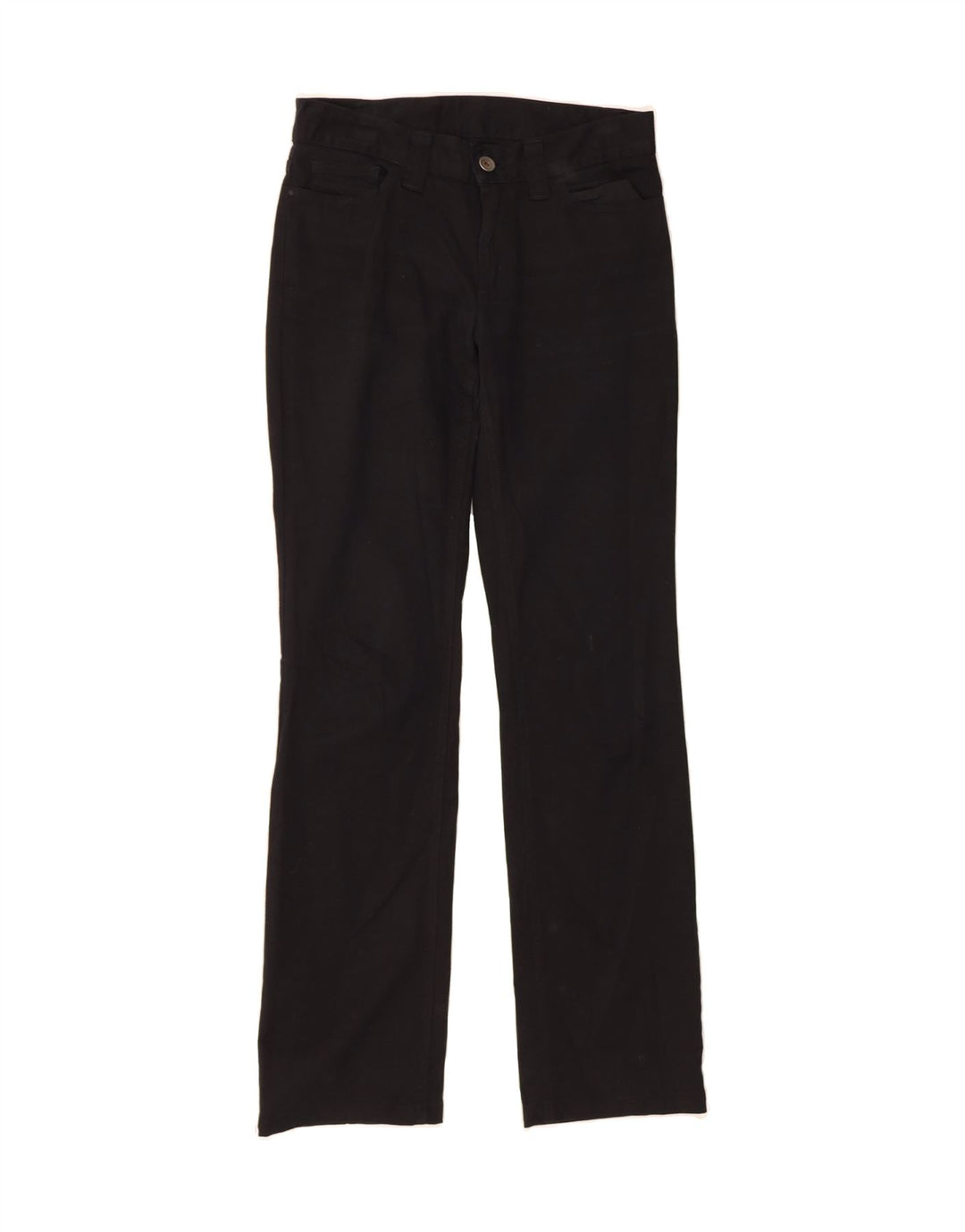 BENETTON Womens Straight Casual Trousers W30 L32 Black Vintage Benetton and Second-Hand Benetton from Messina Hembry 