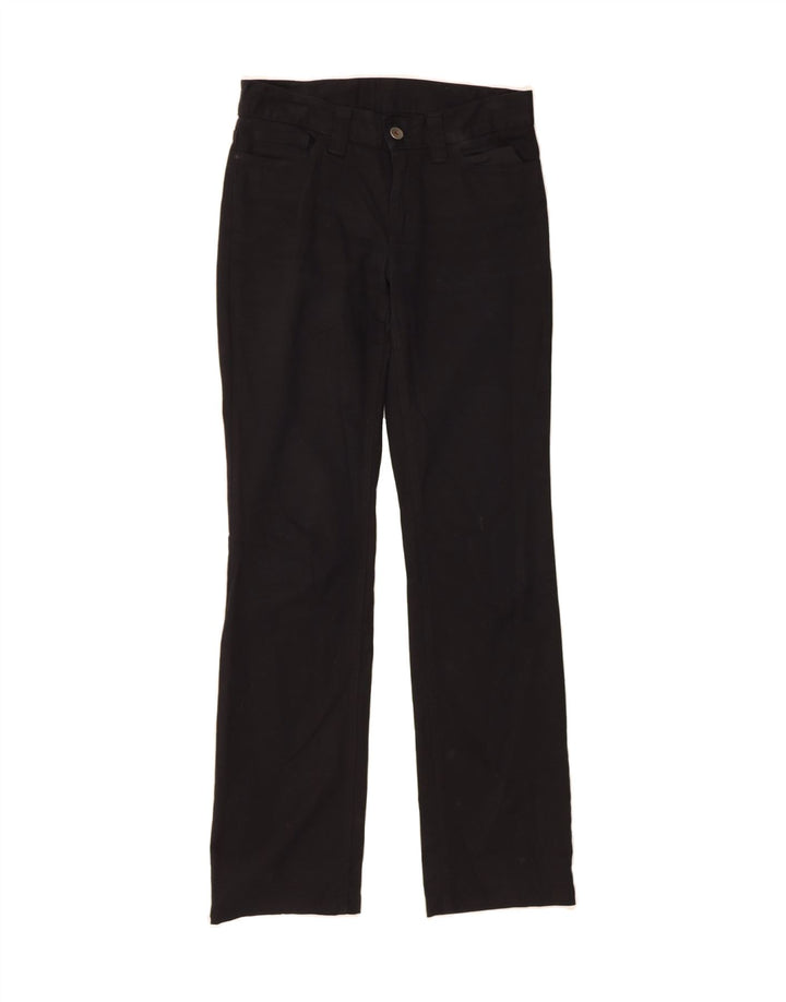 BENETTON Womens Straight Casual Trousers W30 L32 Black Vintage Benetton and Second-Hand Benetton from Messina Hembry 