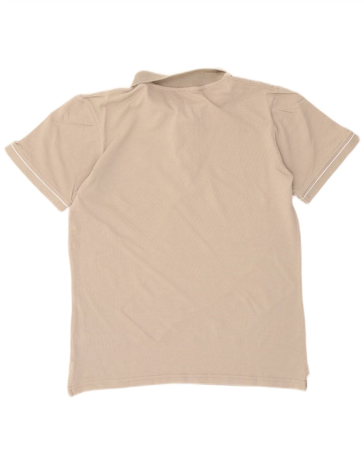 Avirex Damen Poloshirt UK 12 Mittelgraue Baumwolle