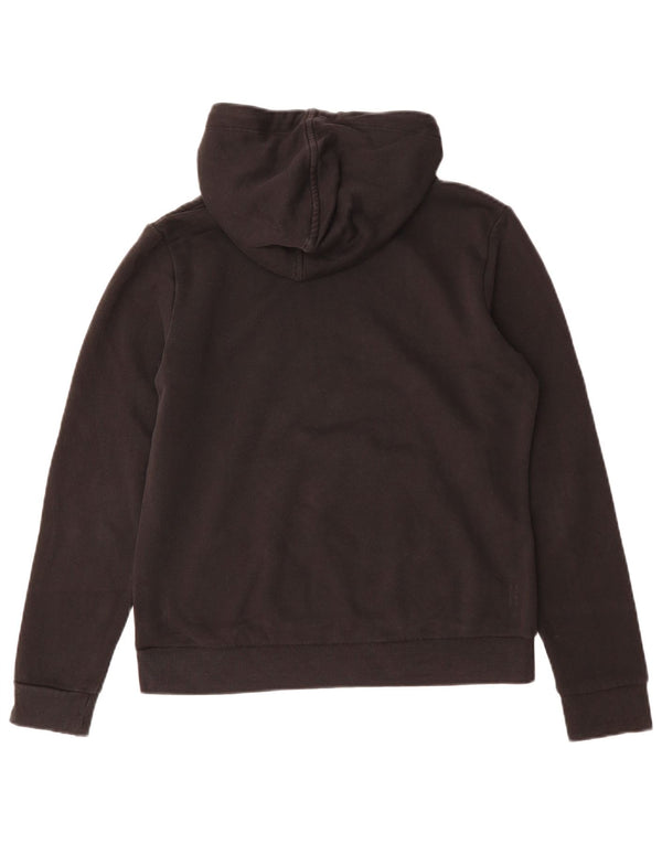 PUMA Damen Graphic Hoodie Pullover UK 16 Large Schwarz Baumwolle