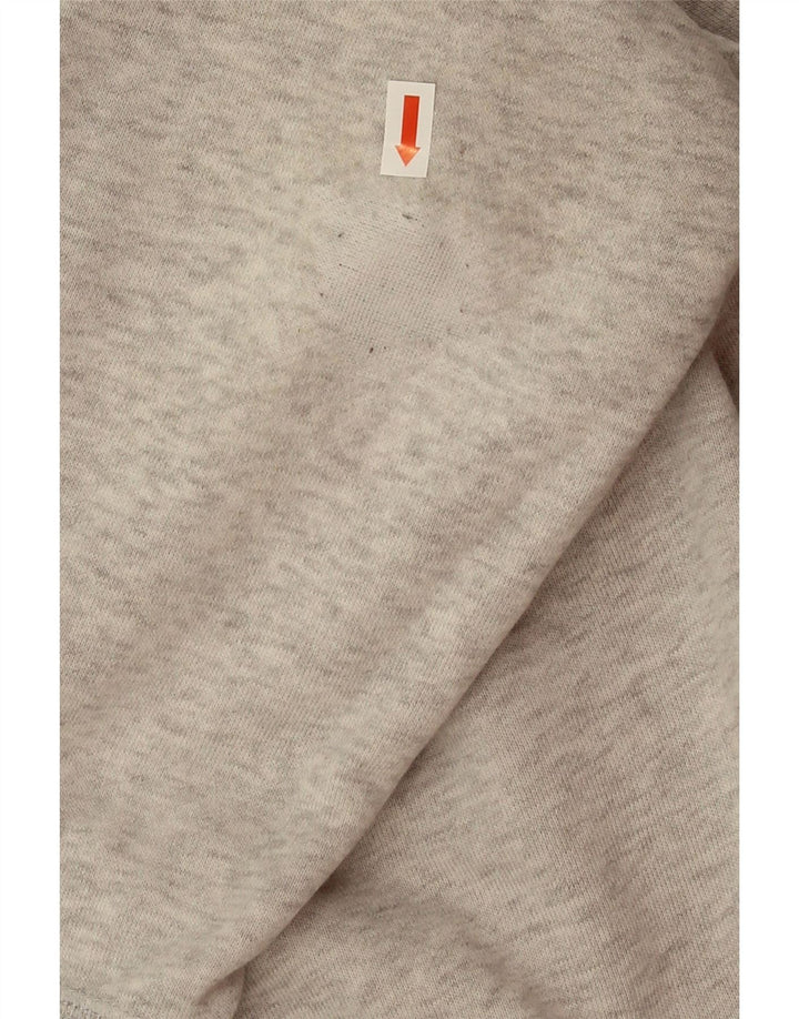 ADIDAS Womens Climalite Oversized Graphic Hoodie Jumper UK 14 Medium Grey Vintage Adidas and Second-Hand Adidas from Messina Hembry 