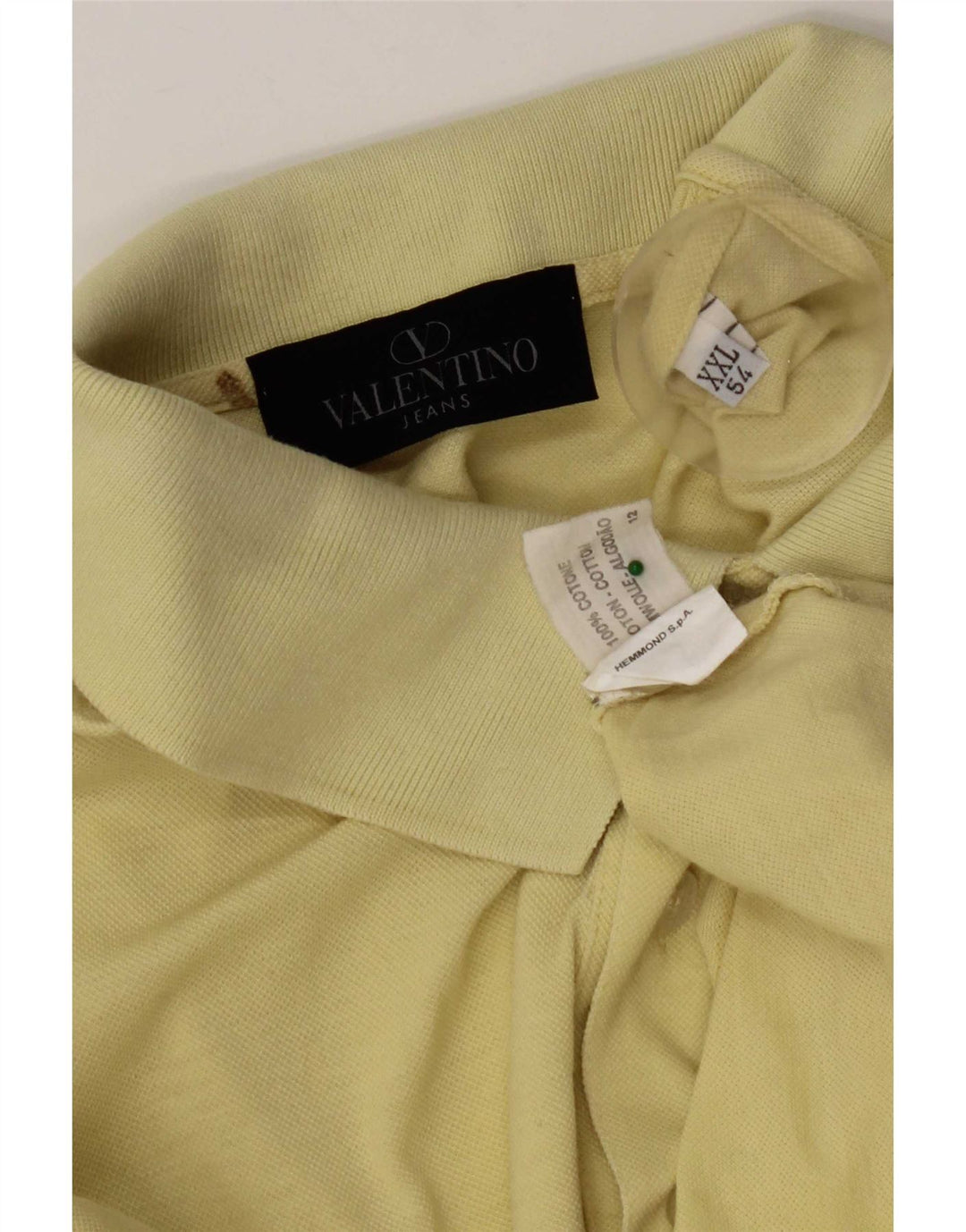 Valentino Herren Poloshirt IT 54 2XL Gelb