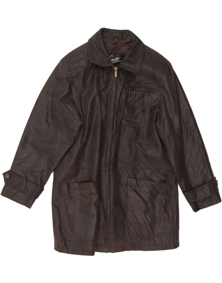 CRUSE Mens Leather Jacket EU 34 XS Brown Leather Vintage Cruse and Second-Hand Cruse from Messina Hembry 