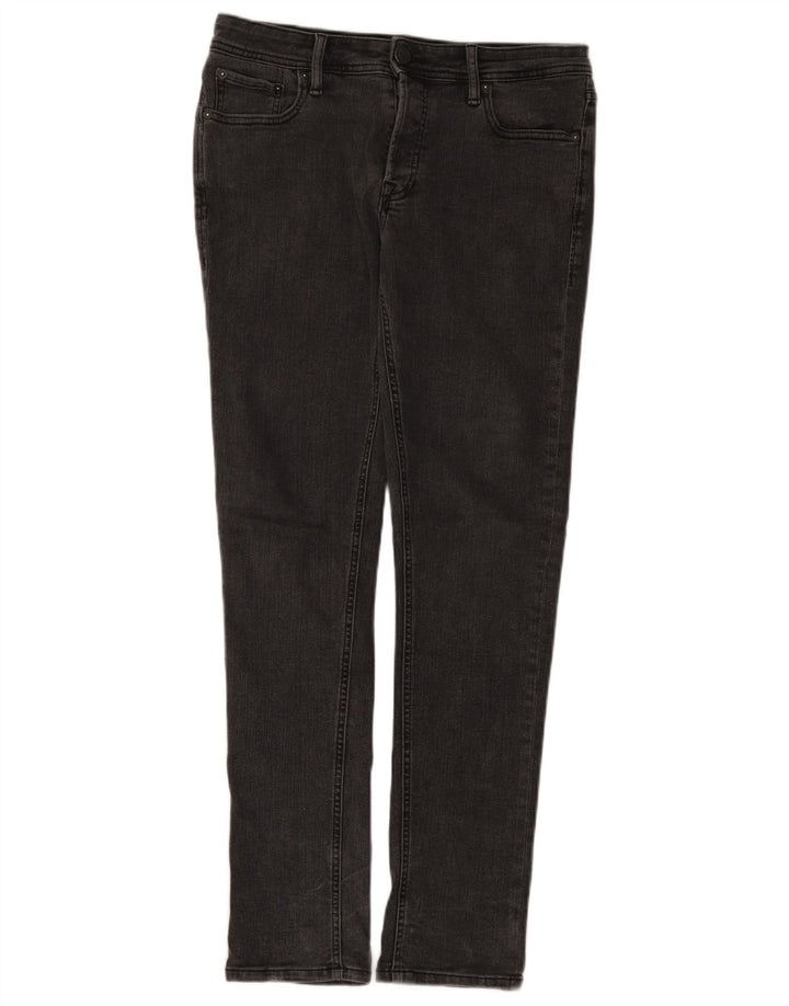 Jack & Jones Herren Slim Jeans W31 L32 Graue Baumwolle