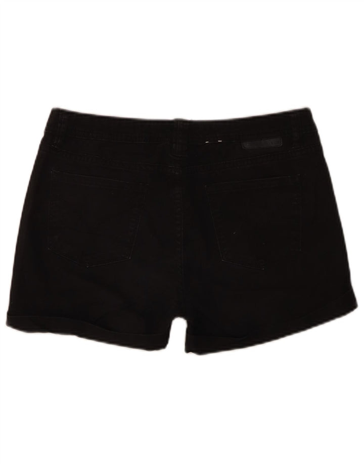 Calvin Klein Damen Jeansshorts US 8 Medium W28 Schwarze Baumwolle