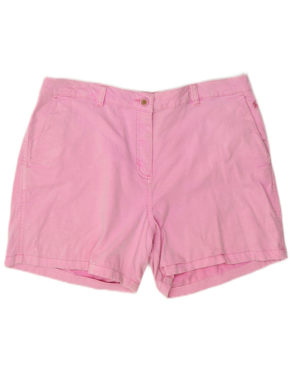 Joules Damen Chinoshorts UK 16 Large W34 Rosa Baumwolle