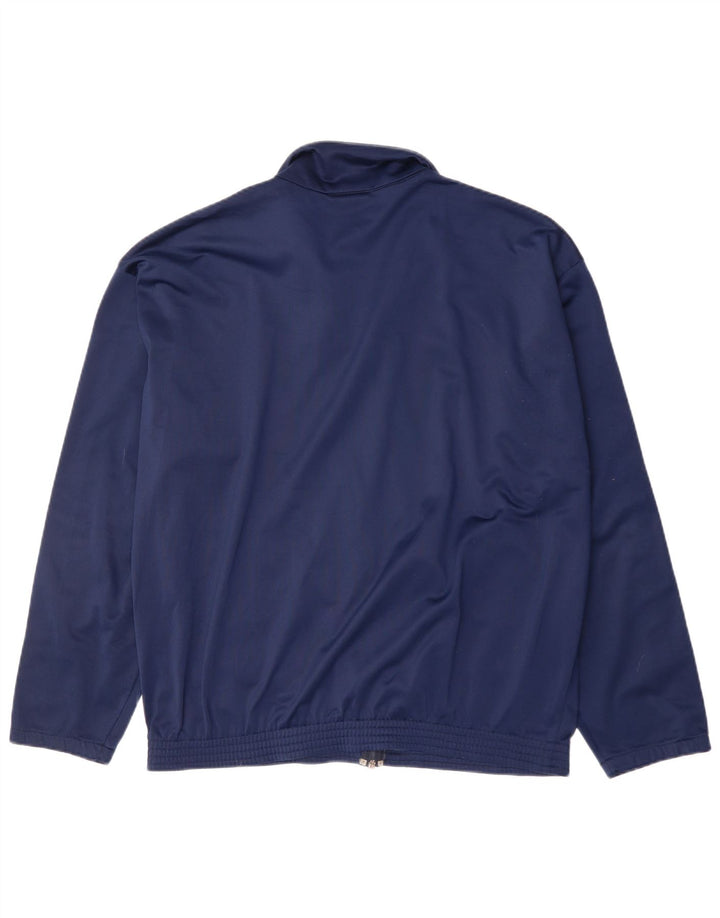 Asics Herren Graphic Trainingsanzug Top Jacke XL Marineblau Polyester