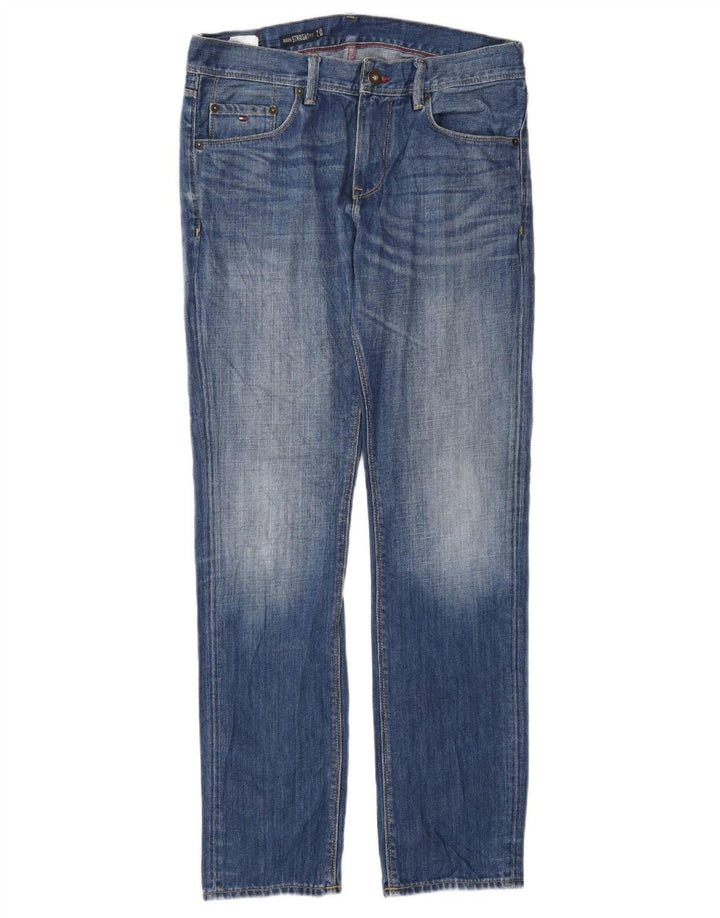 TOMMY HILFIGER Herren Benton Straight Jeans W32 L32 Blaue Baumwolle