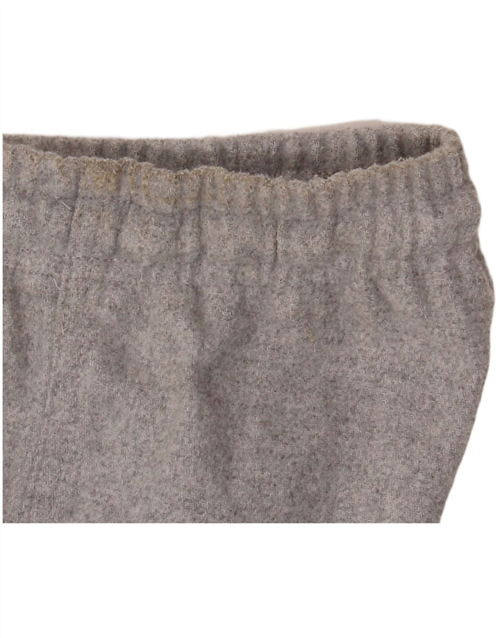 Zara Damen-Freizeithose mit weitem Bein, mittelgroß, W28, L30, grau, Polyester