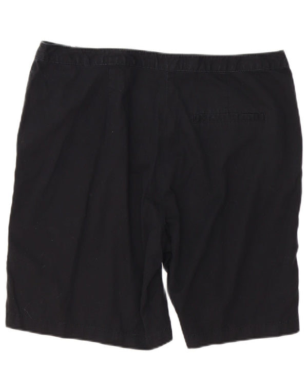MARKS & SPENCER Damen Chinoshorts UK 14 Large W34 Schwarze Baumwolle
