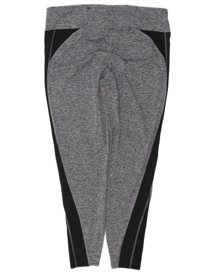 MARKS & SPENCER Damen Leggings UK 18 XL Graues Colourblock-Polyester