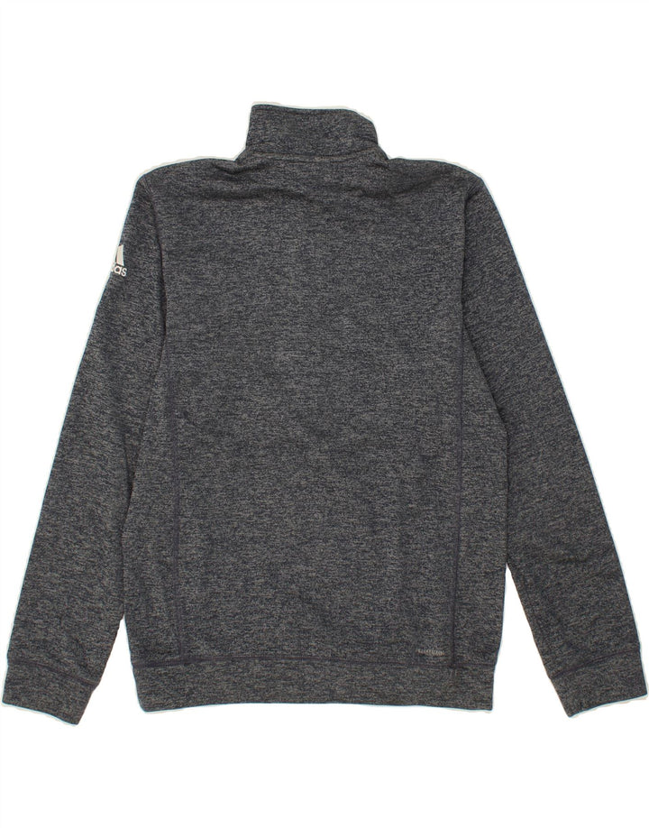 ADIDAS Mens Delaware Zip Neck Sweatshirt Jumper Small Navy Blue Polyester Vintage Adidas and Second-Hand Adidas from Messina Hembry 