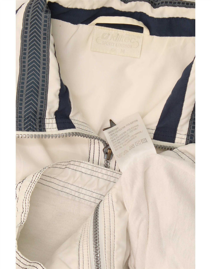 Killtec Herrenweste UK 38 Mittelweiß gestreiftes Polyester