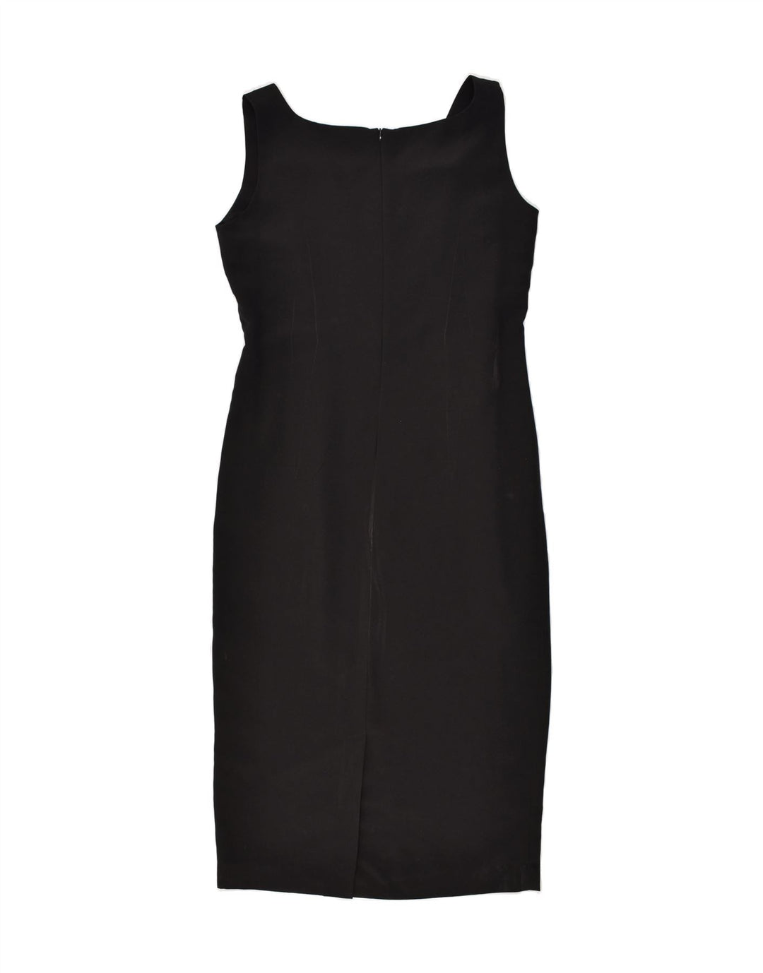 ASPESI Womens Sleeveless Sheath Dress IT 46 Large Black Polyester | Vintage Aspesi | Thrift | Second-Hand Aspesi | Used Clothing | Messina Hembry 