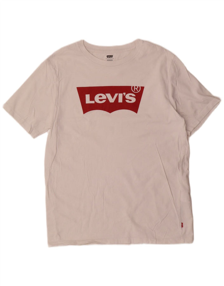 Levi's Herren-T-Shirt „Standard Graphic“ aus mittelweißer Baumwolle