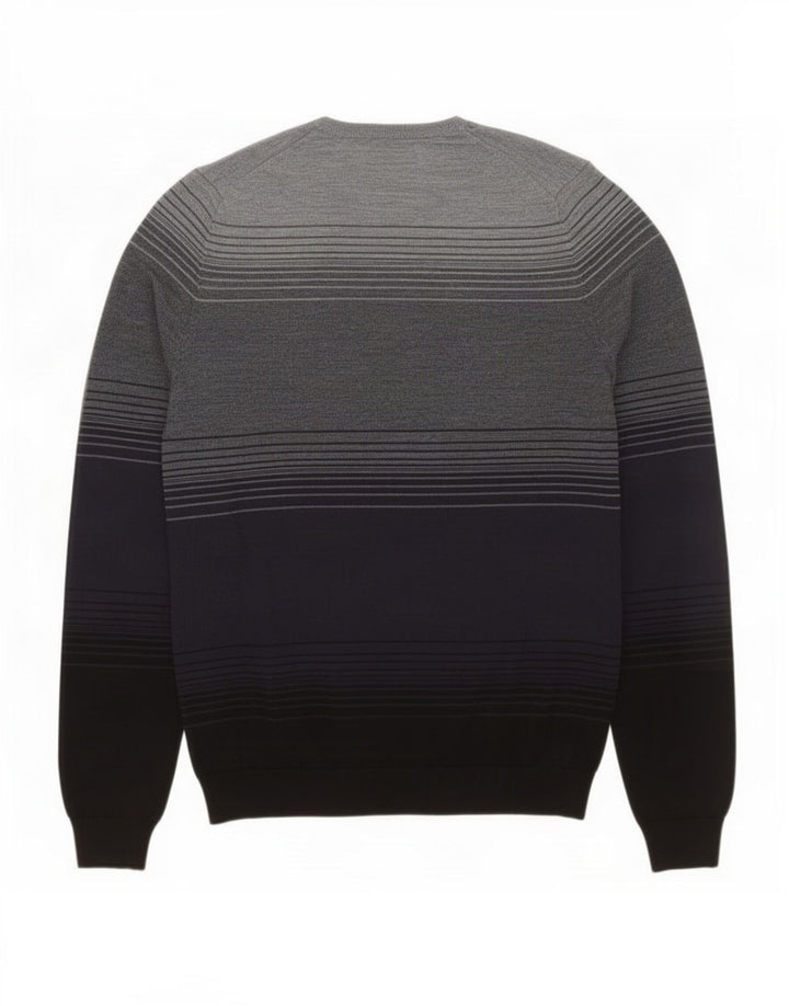 Marks & Spencer Herren-Pullover mit Rundhalsausschnitt, mittlerer Marineblau-Farbblock