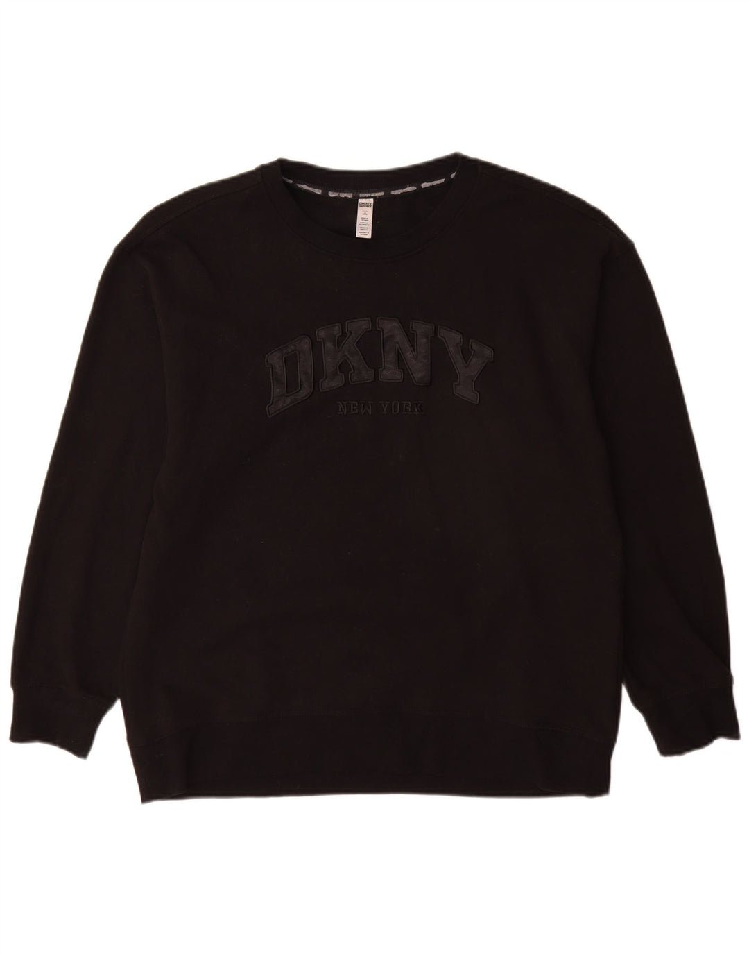 Dkny Herren-Sweatshirt mit Grafik, groß, aus schwarzer Baumwolle