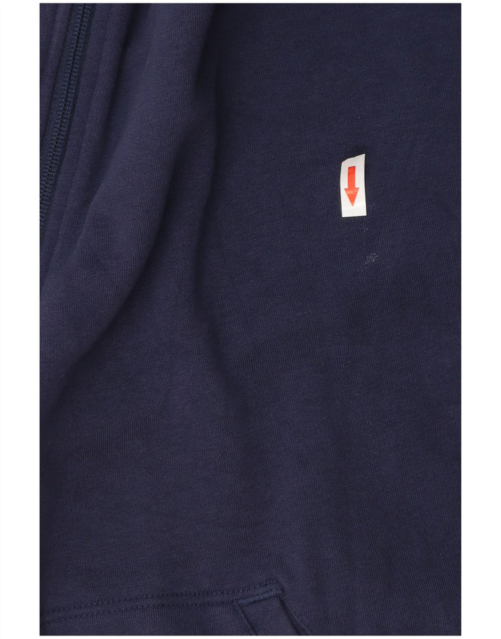 Puma Herren-Kapuzenpullover mit Reißverschluss, mittelmarineblaue Baumwolle