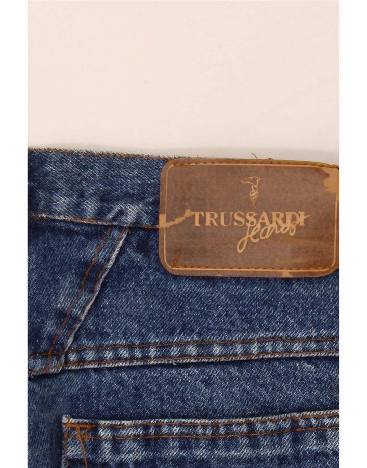 Trussardi Damen Tapered Jeans W30 L29 Blau