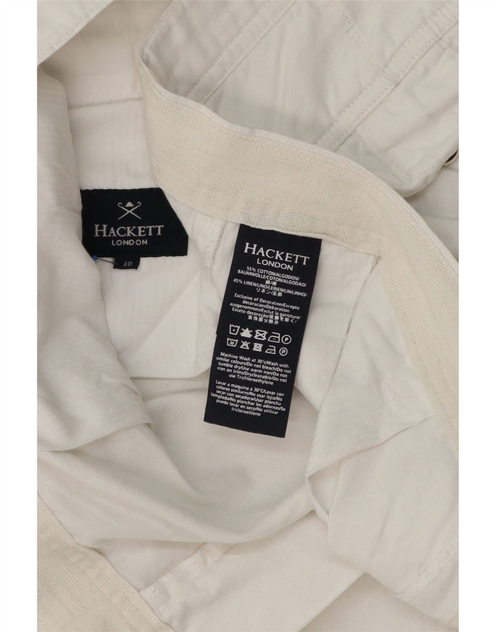 Hackett Herren Cargoshorts W40 XL Weiße Baumwolle