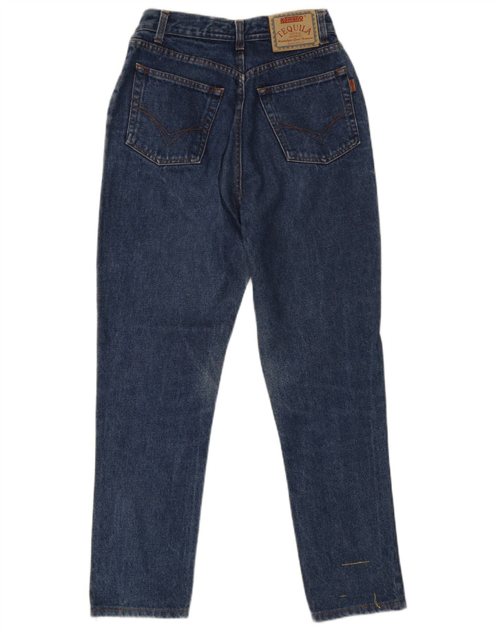 Romano Damen High Rise Slim Jeans W28 L27 Blaue Baumwolle