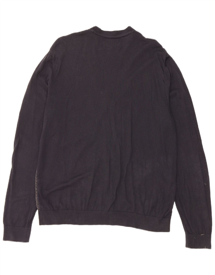 Marks & Spencer Herren-Cardigan mit maßgeschneiderter Passform, Größe L, Marineblau