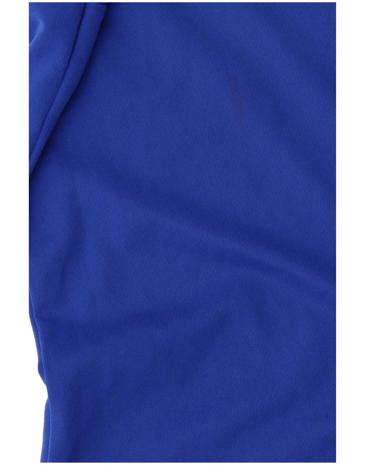 Adidas Herren Climalite T-Shirt Top XL Blau Colourblock Polyester