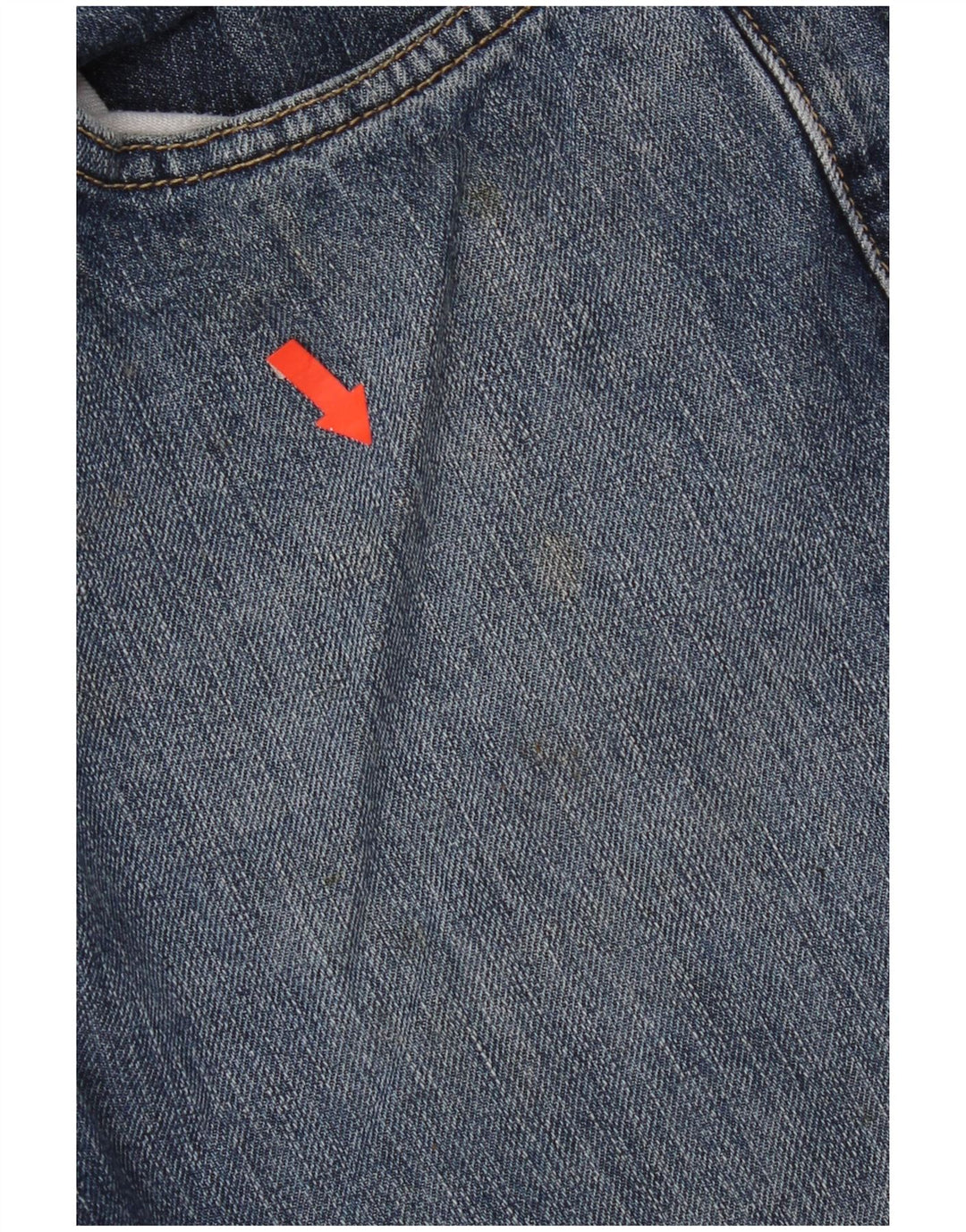 Mustang Herren Bootcut Jeans W34 L34 Blaue Baumwolle